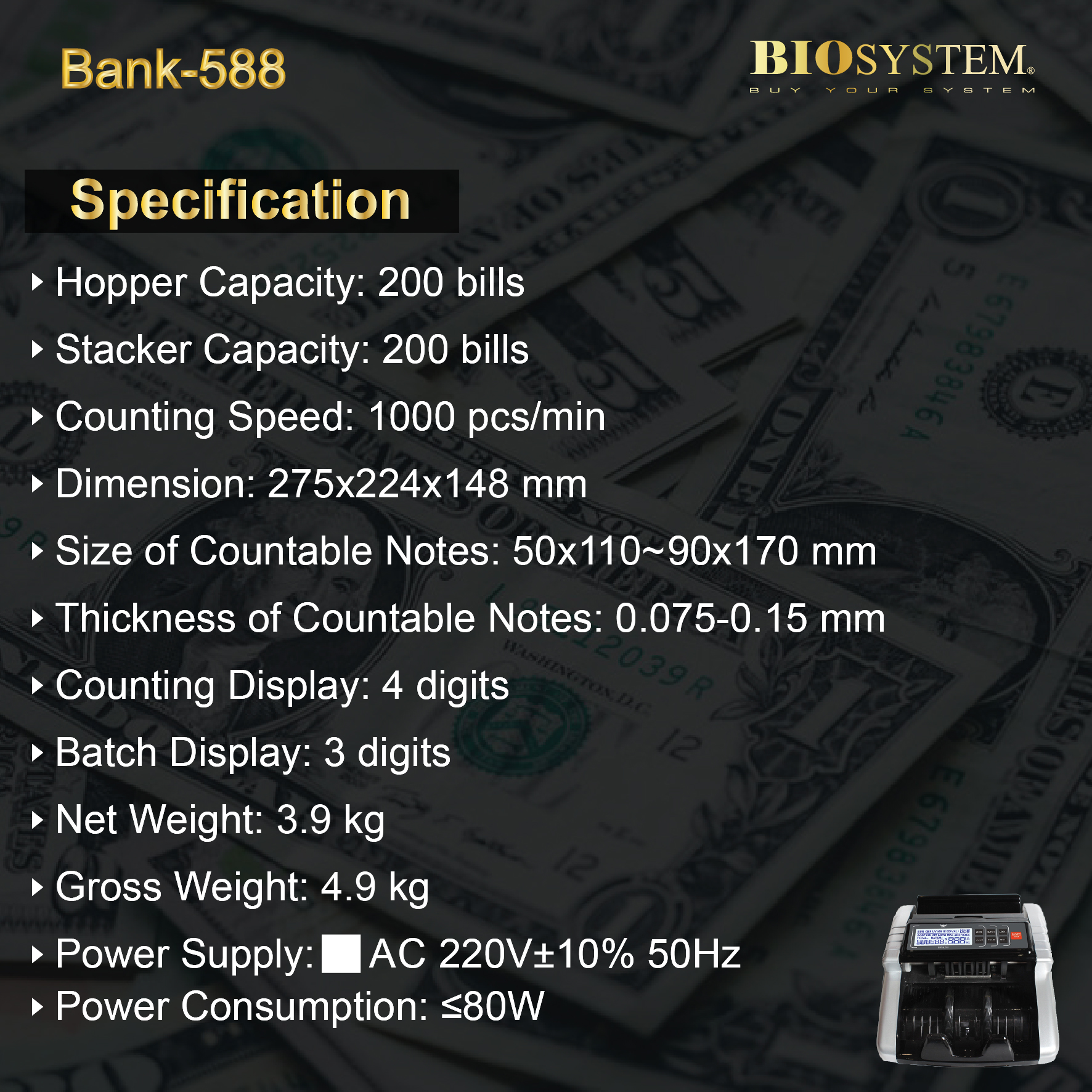 Bank 588 – Biosystem